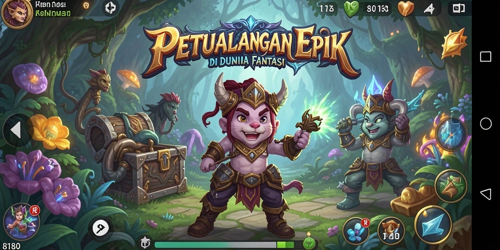 Tampilan gameplay RPG yang menegangkan dan seru.