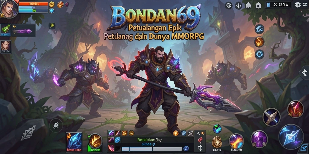 Screenshot gameplay BONDAN69 yang menampilkan aksi seru dalam pertempuran MMORPG.