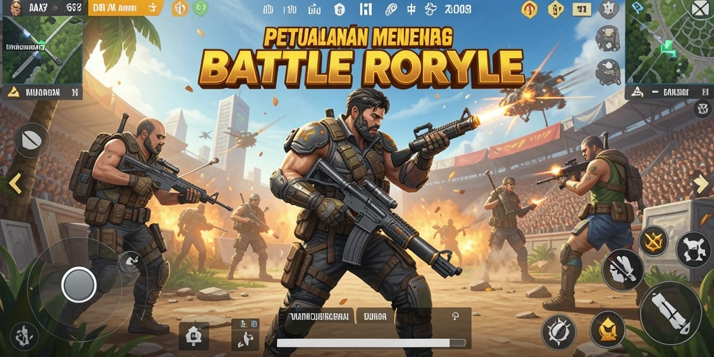 Screenshot gameplay DAX69 menunjukkan aksi pertempuran yang mendebarkan.