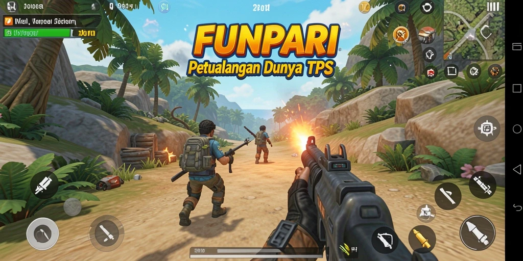 Tampilan utama gameplay <strong>FUNPARI</strong> menampilkan aksi seru dengan grafis menakjubkan.