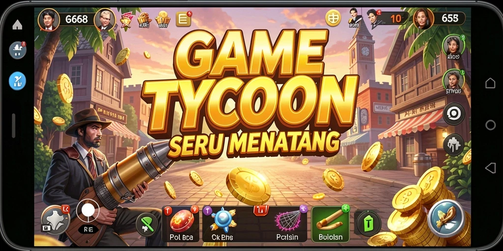 Screenshot G668 menampilkan momen intens dalam gameplay Tycoon.