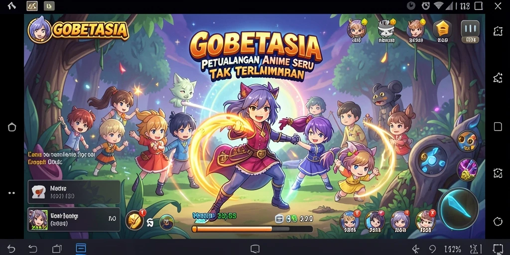 Screenshot menampilkan gameplay seru dari GOBETASIA.