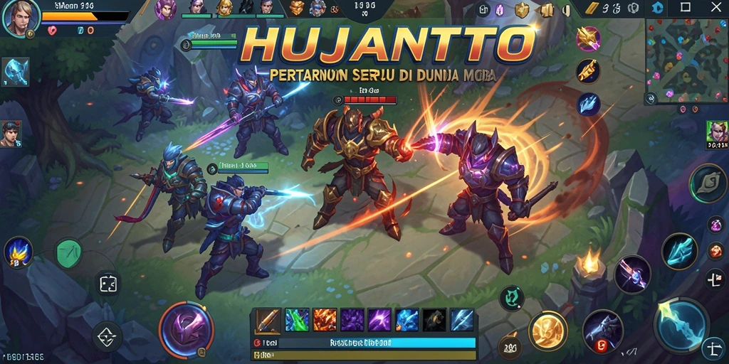 Tampilan gameplay seru dan strategis dari HUJANTOTO.