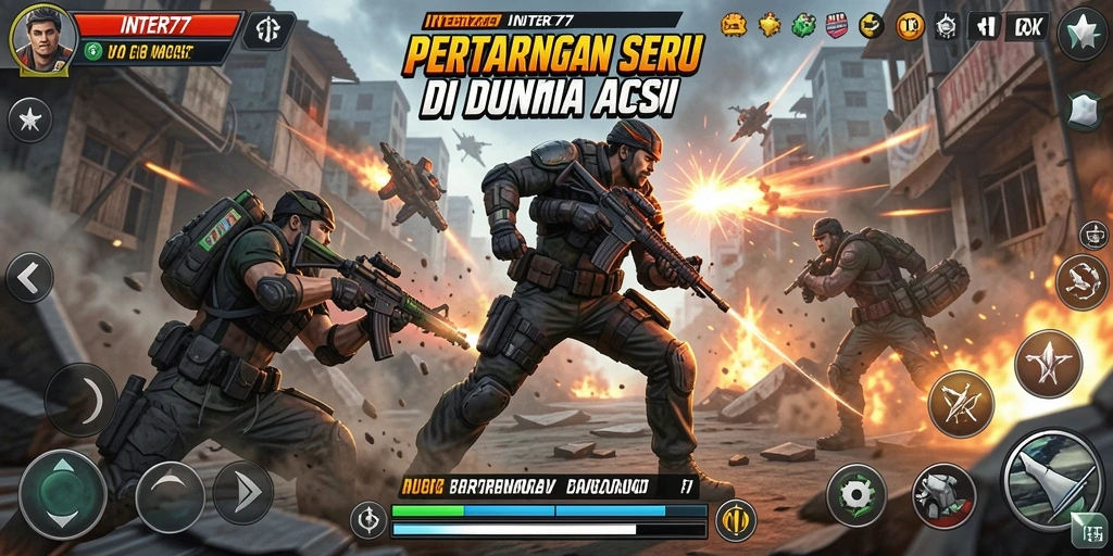 Tangkapan layar INTER77 menampilkan pertarungan mendebarkan dalam aksi.