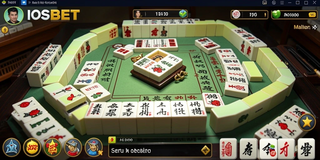 Tangkapan layar dari gameplay Mahjong yang mendebarkan di IOSBET.