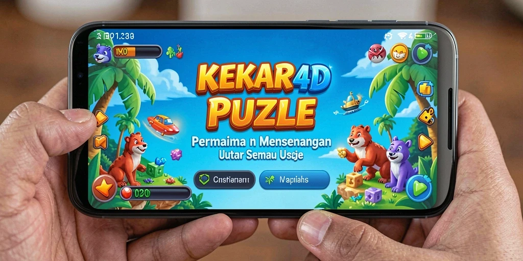 Tampilan gameplay KEKAR4D saat menyelesaikan puzzle yang menantang.