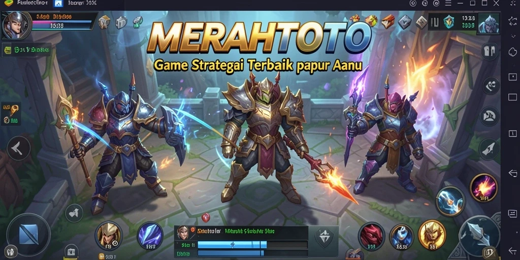 Gameplay MERAHTOTO yang menegangkan dan penuh strategi.