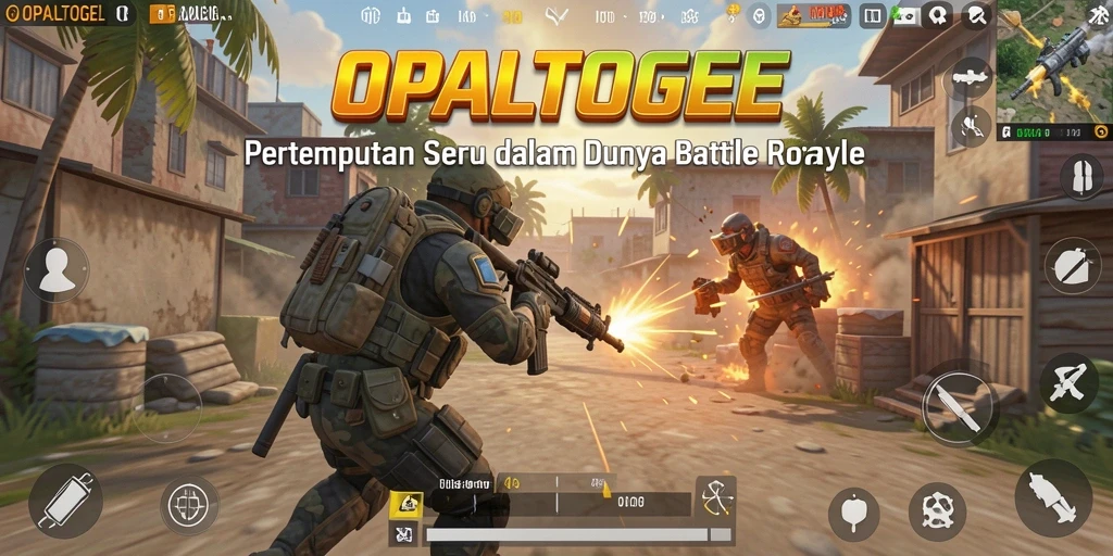 Tampilan seru gameplay OPALTOGEL dalam pengalaman Battle Royale.