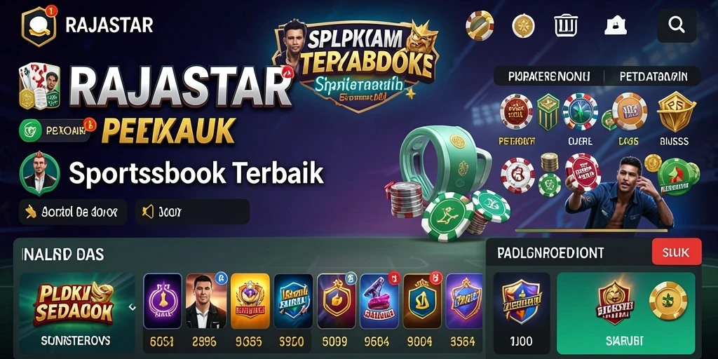 Tangkapan layar utama RAJASTAR menampilkan antarmuka taruhan yang menarik.