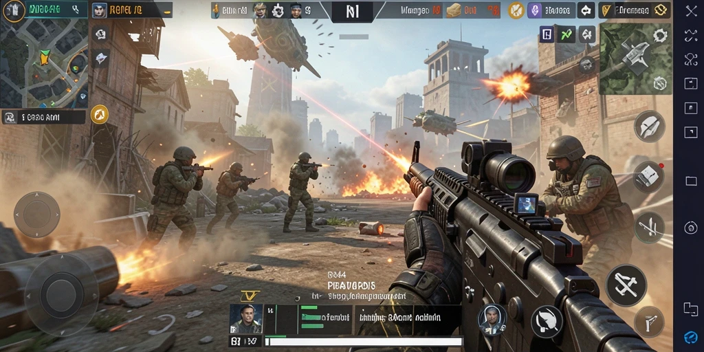 Tampilan gameplay intens dari RR44 penuh aksi dan strategi.