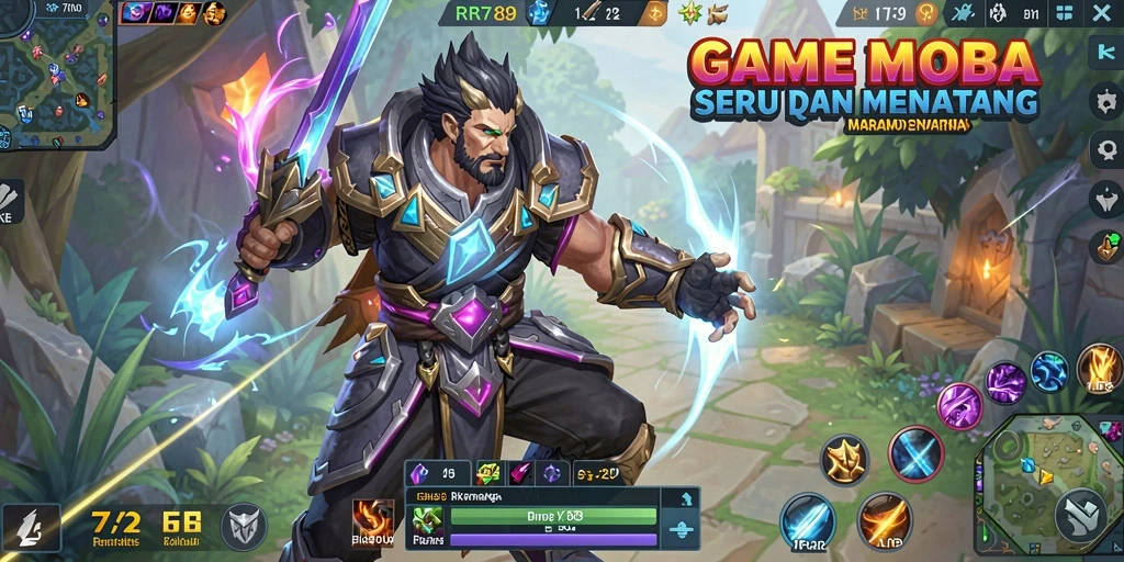 Screenshot gameplay menarik dari game MOBA RR789.