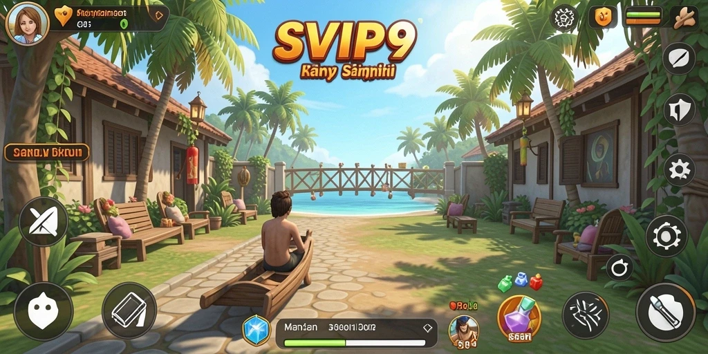 Tangkapan layar gameplay menunjukkan momen seru dalam SVIP9.