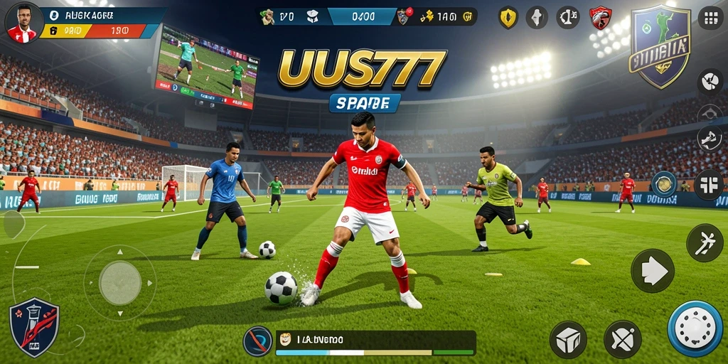 Screenshot utama UUS777 yang menampilkan aksi olahraga yang seru.