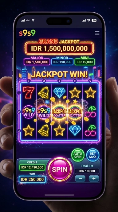 Tampilan utama aplikasi s9s9 yang menarik dan intuitif.